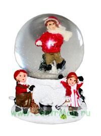 Шар водяной со снегом Зимние забавы 5*5*6см