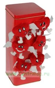 Магнит Сердечко с крылышками 7*6*3см