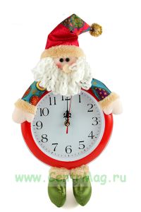 Часы настенные Новый год 25*43см в ассортименте