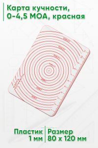 Карта кучности, 0-4,5 МОА, красная