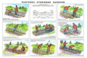 Плакат Разгонка стыковых зазоров