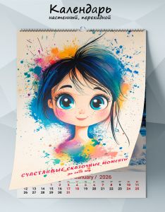 Календарь настенный, перекидной Счастливые сказочные моменты на 2026 год