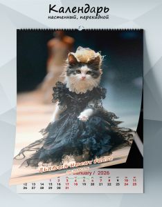 Календарь настенный, перекидной Дьявол носит Prada на 2026 год