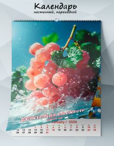 Календарь настенный, перекидной Фруктовая свежесть на 2026 год