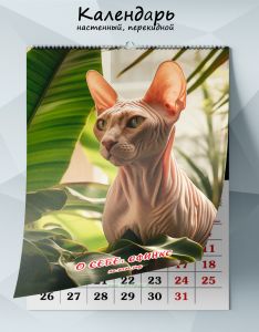 Календарь настенный, перекидной О себе: Сфинкс на 2026 год