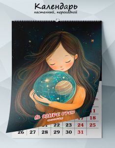 Календарь настенный, перекидной В мире грез на 2026 год