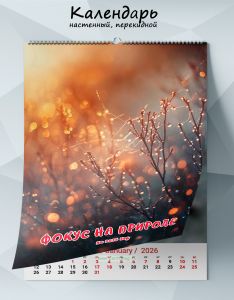 Календарь настенный, перекидной Фокус на природе на 2026 год