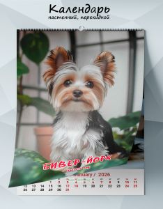 Календарь настенный, перекидной Бивер-Йорк на 2026 год