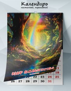 Календарь настенный, перекидной Мир волшебства на 2026 год