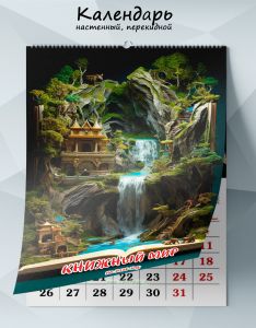 Календарь настенный, перекидной Книжный мир на 2026 год
