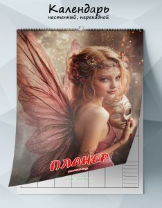 Календарь-планер настенный, перекидной Загадочная фея на 2026 год