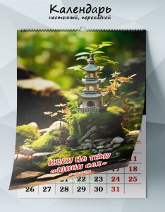 Календарь настенный, перекидной Идеи на тему Мини сад на 2026 год