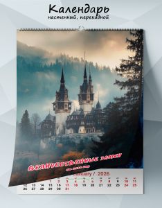 Календарь настенный, перекидной Величественные замки на 2026 год