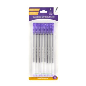 Удлиненные шариковые ручки, 8 шт