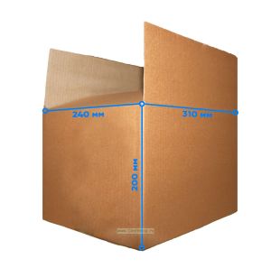 Четырехклапанная коробка для переезда и хранения из 3-х слойного гофрированного картона
