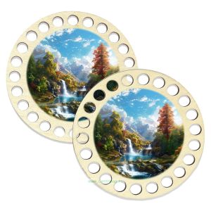 Донышки для вязания, заготовки для рукоделия, дно корзин, 9,8 см, круги, водопад