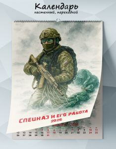 Календарь настенный, перекидной Спецназ и его работа на 2026 год