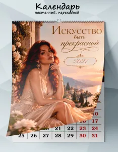 Календарь настенный, перекидной Искусство быть прекрасной на 2027 год