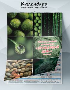 Календарь настенный, перекидной гороскоп садовода и огородника Урожайный день на 2026 год