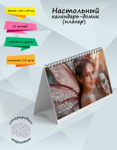 Настольный календарь-домик (планер) Загадочная фея на 2026 год