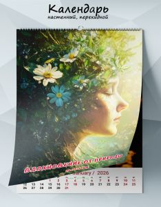 Календарь настенный, перекидной Вдохновение от природы на 2026 год