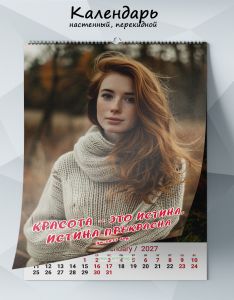 Календарь настенный, перекидной Красота - это истина, истина прекрасна на 2027 год