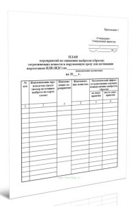 План мероприятий по снижению выбросов (сбросов) загрязняющих веществ в окружающую среду для достижения нормативов ПДВ (НДС)