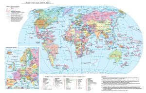 Плакат Политическая карта мира 4