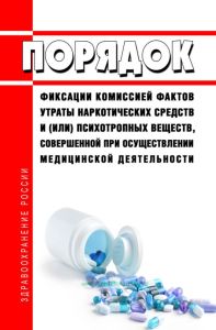 Порядок фиксации комиссией фактов утраты наркотических средств и (или) психотропных веществ, совершенной при осуществлении медицинской деятельности 2025 год. Последняя редакция
