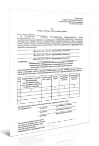 Акт возврата образцов лекарственных средств