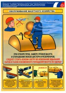 Комплект плакатов Обслуживание мазутного хозяйства