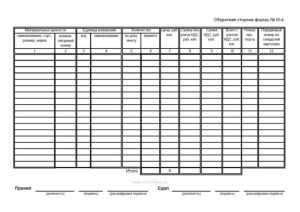 Приходный ордер, М-4