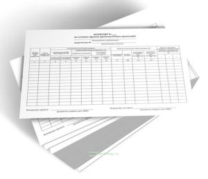 Формуляр по затяжке пружин промежуточных креплений