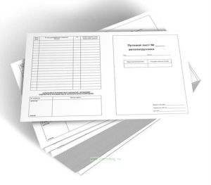 Путевой лист автопогрузчика