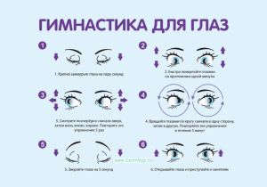 Плакат Гимнастика для глаз