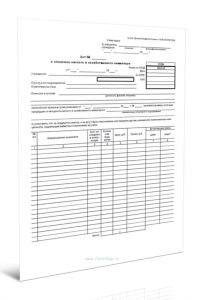 Акт о списании мягкого и хозяйственного инвентаря (Форма по ОКУД 0504143)