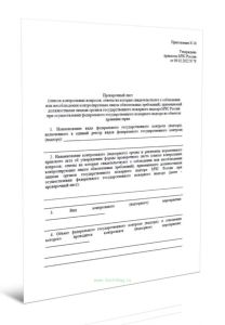 Проверочный лист (список контрольных вопросов, ответы на которые свидетельствуют о соблюдении или несоблюдении контролируемым лицом обязательных требо