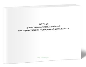 Журнал учета нежелательных событий при осуществлении медицинской деятельности