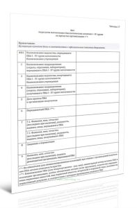 Акт передачи патогенных биологических агентов I-IV групп за пределы организации