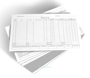 Реестр (бланк строгой отчетности двухслойный самокопирующий)