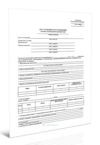 Акт служебного расследования дорожно-транспортного происшествия