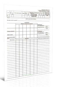 Лимитно-заборная карта на получение материальных ценностей (Форма N 117)