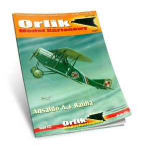 Модель-копия из бумаги самолета Ansaldo A.1 Balilla