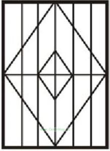 Решетка на окно Эскиз 3 сварная 1.4 х 1.4 м