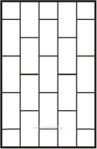 Решетка на окно Эскиз 9 сварная 1.4 х 1.4 м