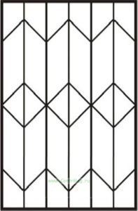 Решетка на окно Эскиз 13 сварная 1.4 х 1.4 м