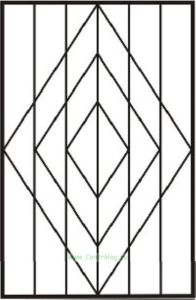Решетка на окно Эскиз 18 сварная 1.4 х 1.4 м