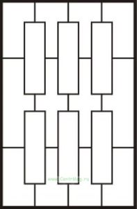 Решетка на окно Эскиз 21 сварная 1.4 х 1.4 м