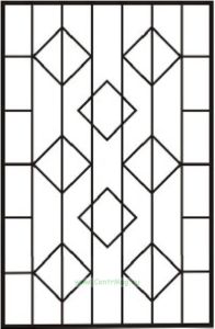 Решетка на окно Эскиз 22 сварная 1.4 х 1.4 м