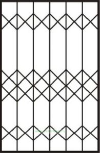 Решетка на окно Эскиз 25 сварная 1.4 х 1.4 м